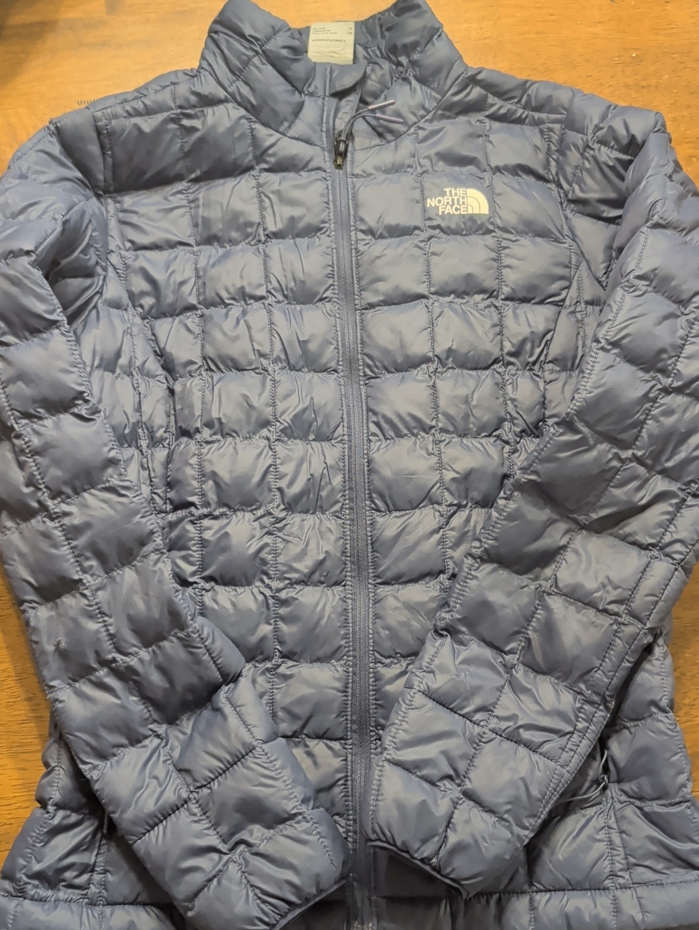 The North Face Women's Quilted Puffer Jacket - Slate Blue Periwinkle Thermoball
